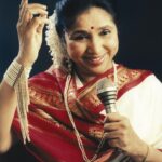 "Asha Bhosle portrait legendary Indian singer"