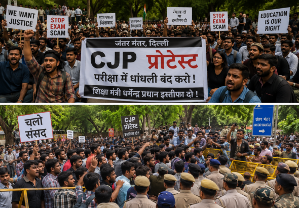 जंतर मंतर पर NEET पेपर लीक को लेकर छात्र आंदोलन और पटना में शिक्षा मंत्री धर्मेंद्र प्रधान के इस्तीफे की मांग को लेकर हिंसक प्रदर्शन की पूरी जानकारी पढ़ें।