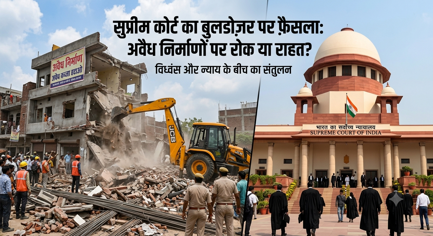 Supreme Court Bulldozer Action: अब मनमानी नहीं चलेगी, SC ने जारी की सख्त गाइडलाइंस