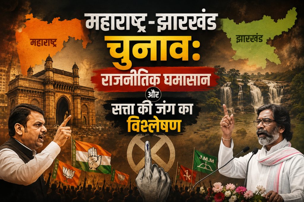 महाराष्ट्र-झारखंड चुनाव: राजनीतिक घमासान और सत्ता की जंग का विश्लेषण