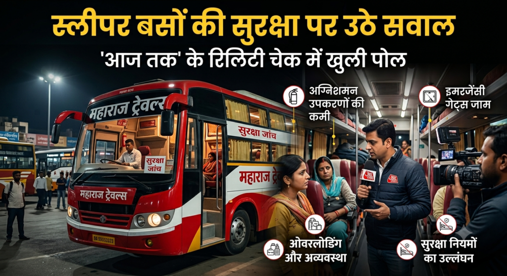 स्लीपर बसों की सुरक्षा पर उठे सवाल, 'आज तक' के रियलिटी चेक में खुली पोल
