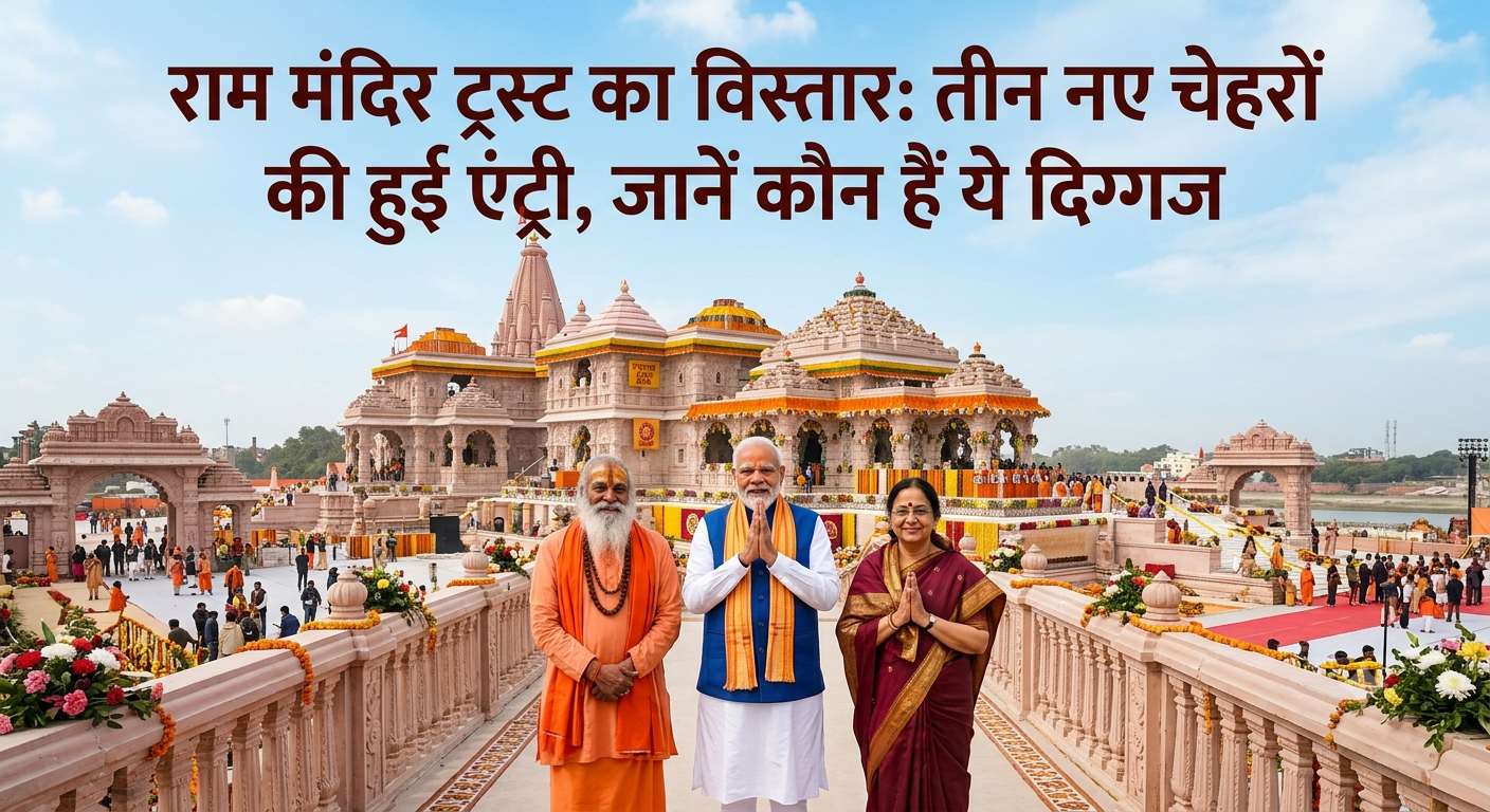 राम मंदिर ट्रस्ट का विस्तार: तीन नए चेहरों की हुई एंट्री, जानें कौन हैं ये दिग्गज