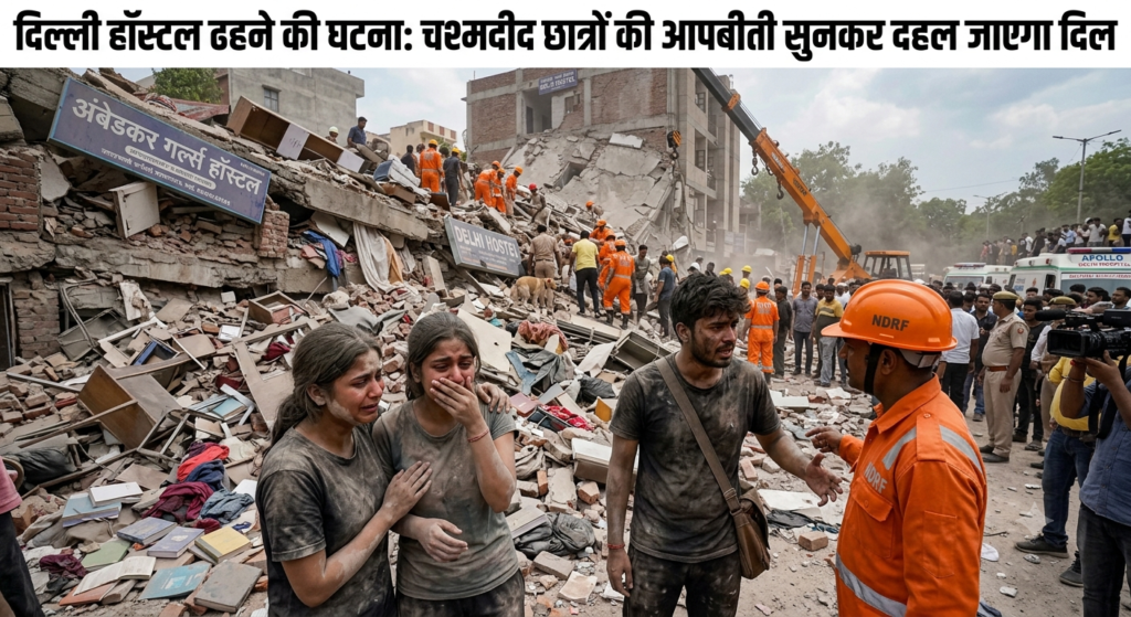 दिल्ली हॉस्टल ढहने की घटना: चश्मदीद छात्रों की आपबीती सुनकर दहल जाएगा दिल